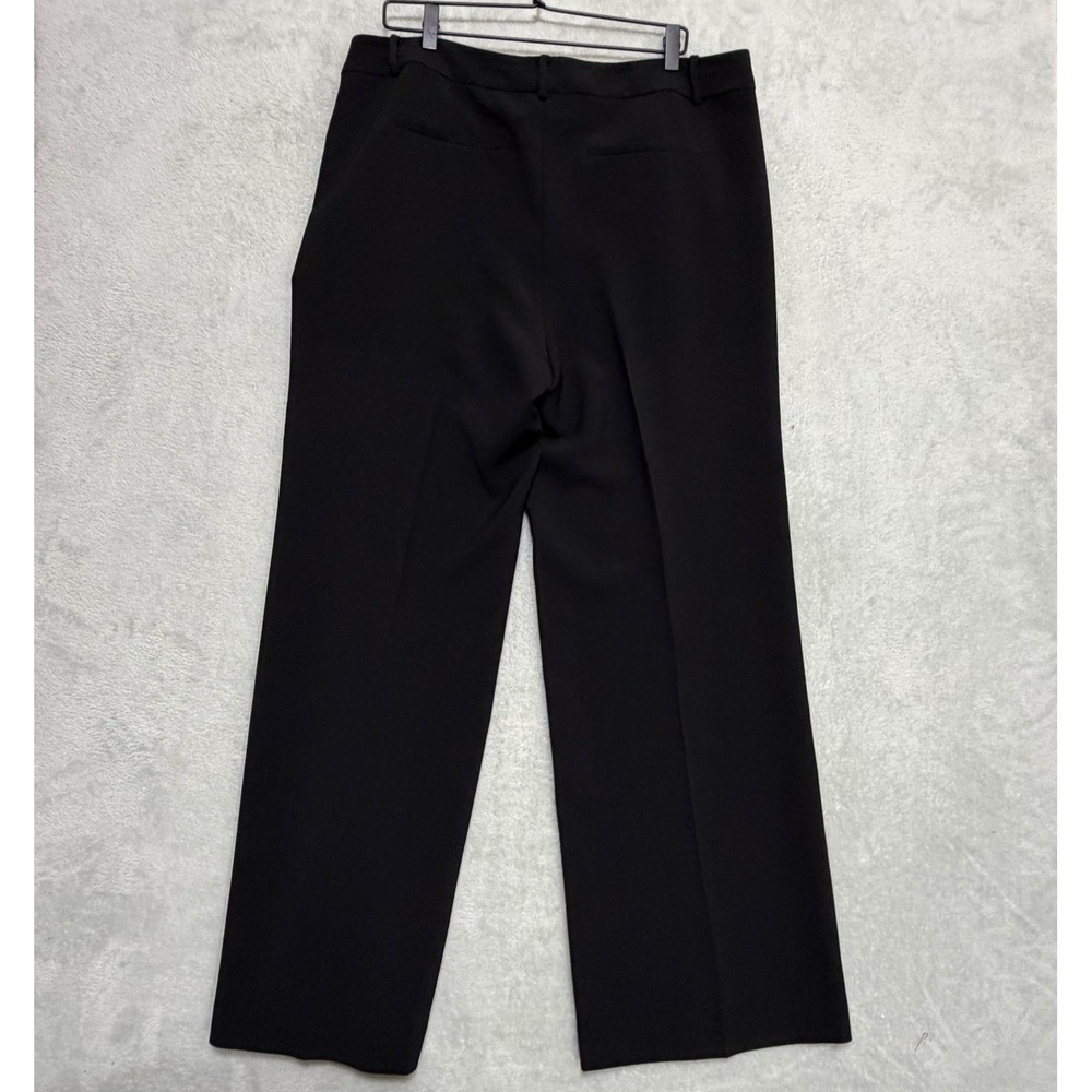 Chico's Wide Leg Trousers Women 2.5 Black Career Professional Office Wear - Picture 3 of 10
